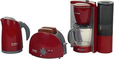 Theo Klein Bosch Breakfast Set Toaster Coffee Machine Kettle Toy Kids 3+
