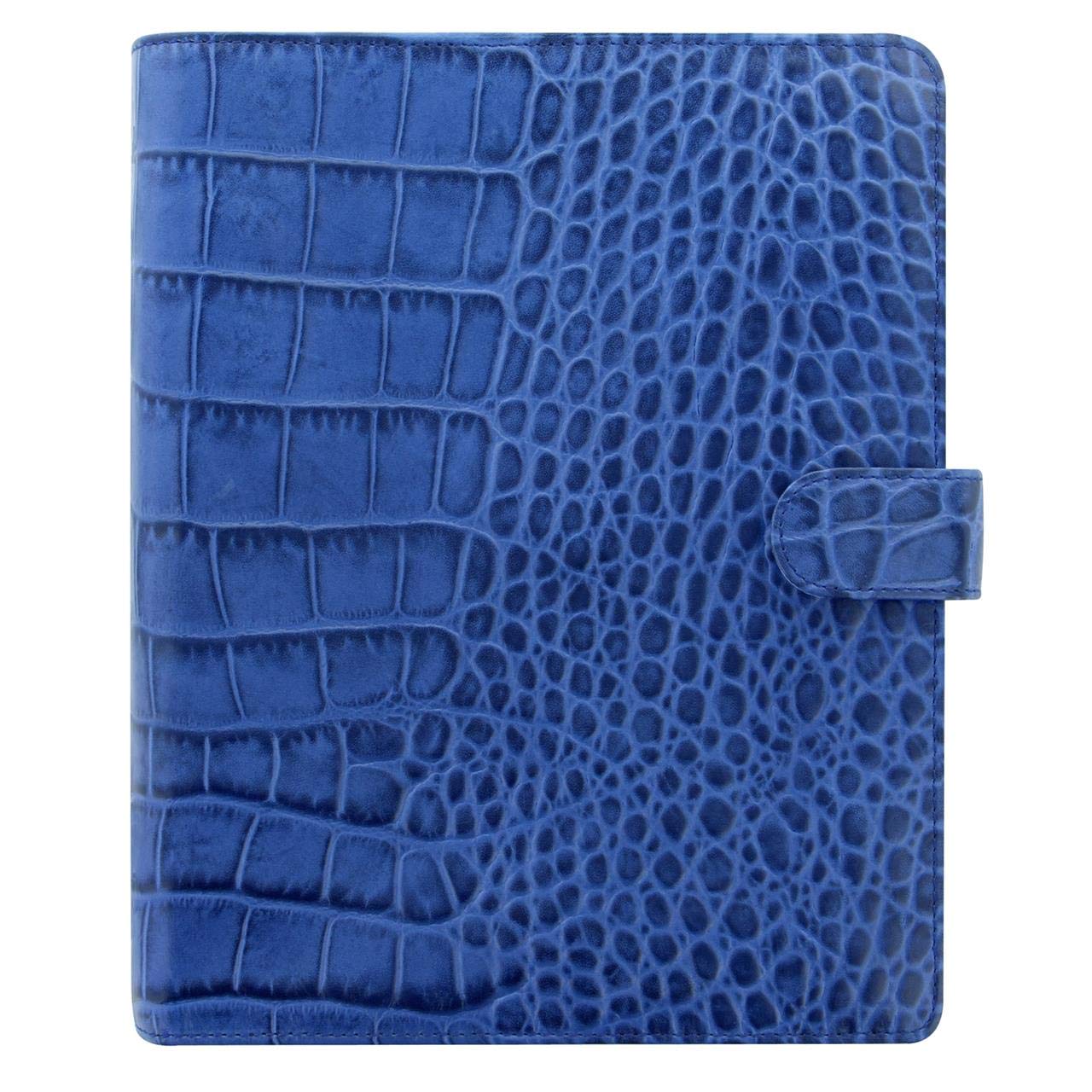 Filofax A5 Classic Croc Organiser - Indigo