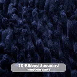 NEWCOSPLAY Super Soft King Blanket Dark Navy