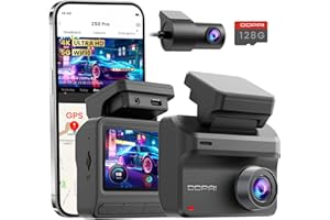 DDPAI 4K Dash Cam Front and Rear, Real 4K+1080P Dash Camera for Cars, Included 128GB Card, Built-in 5G WiFi6 GPS, 3'' IPS, 48
