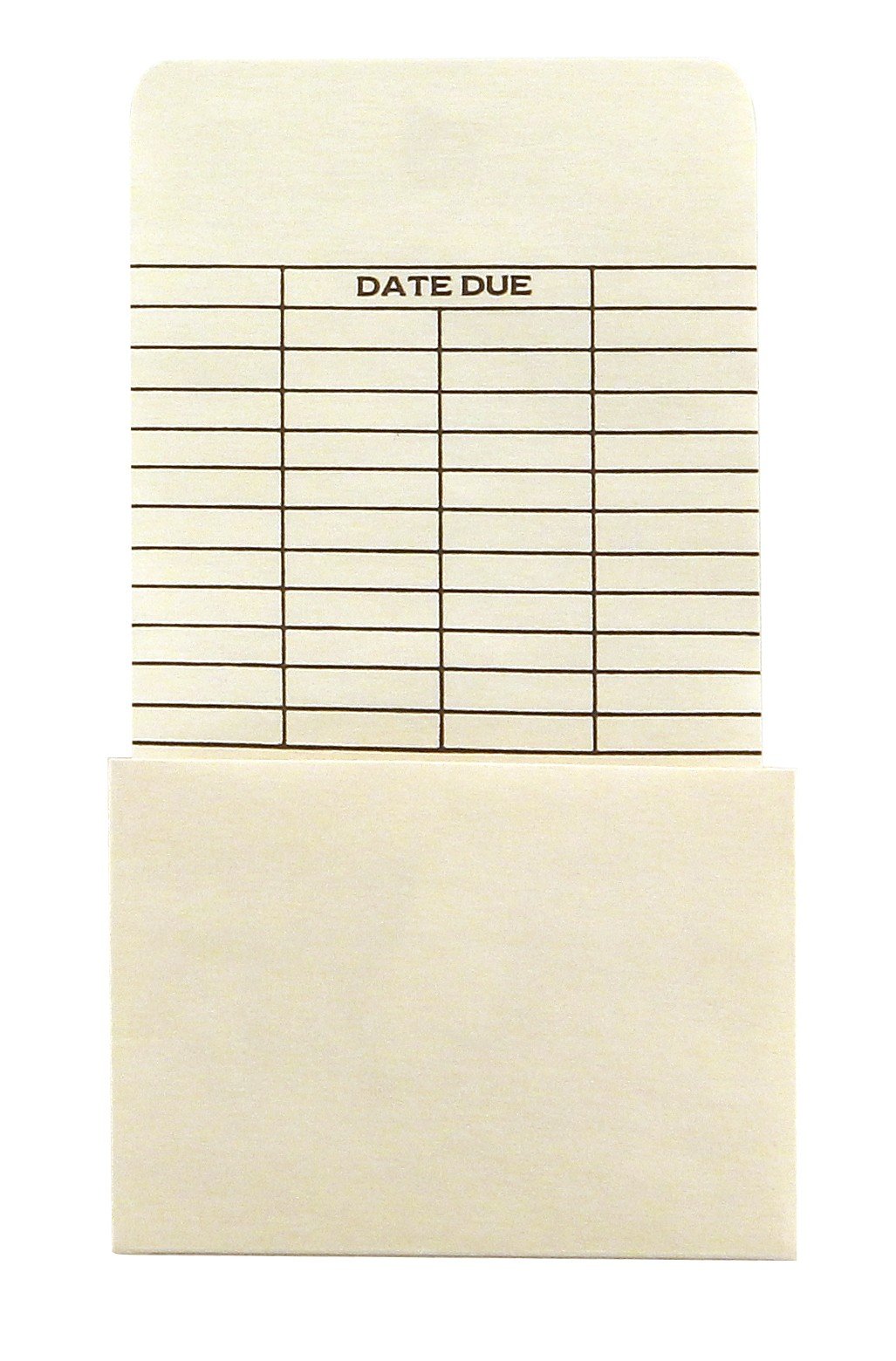 Hygloss Products Manila Library Due Date Pocket Envelopes – 6.25 x 3.5 Inches, 500 Pack (15654), Paper, High Back