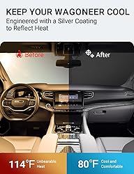 Proadsy 2024 Upgrade Front Windshield Sun Shade