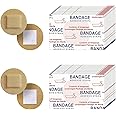 Adhesive Spot Bandage Flexible Fabric Round Adhesive Bandages 0.87 Inch Diameter Beige Skin Round Bandage for Wound Care and 
