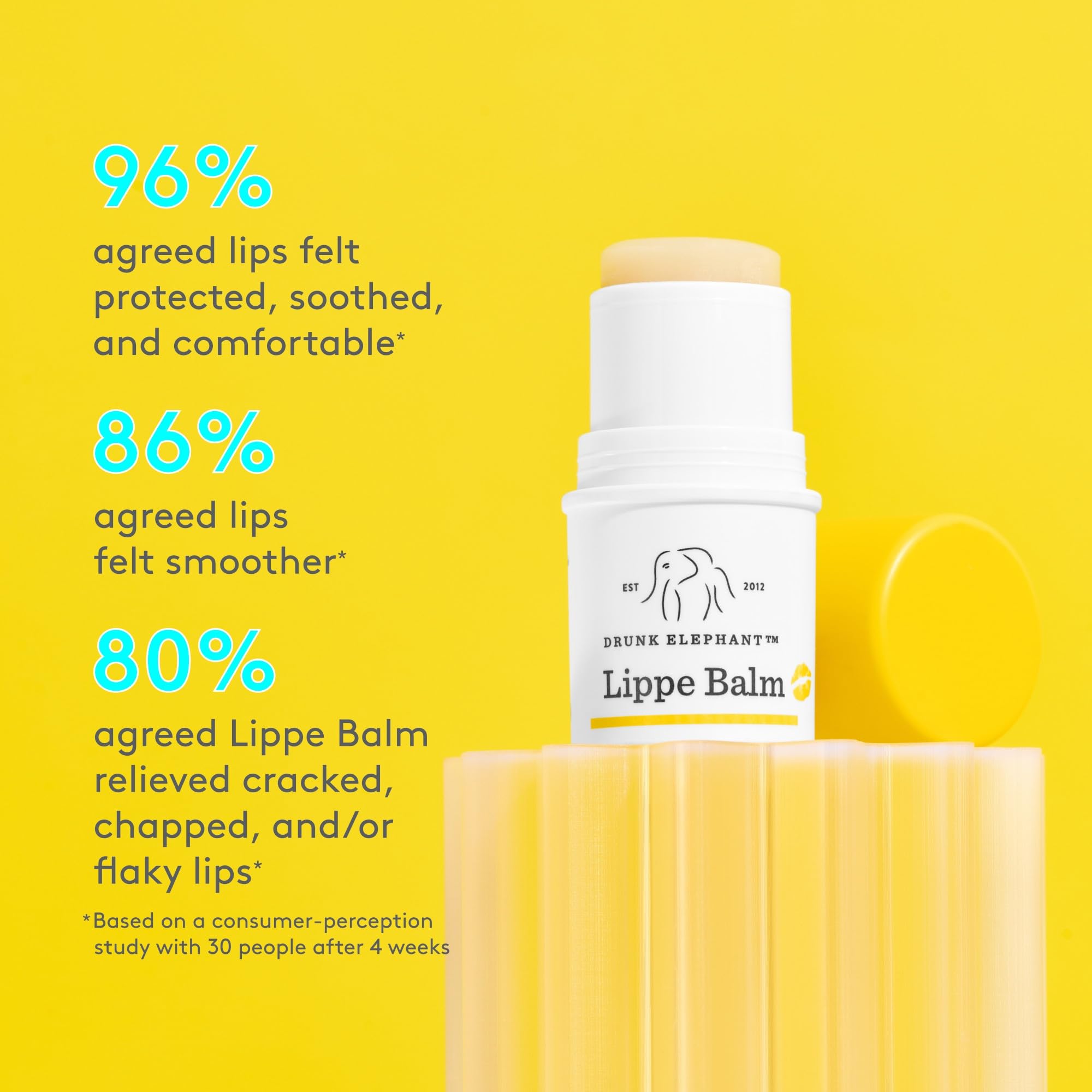 Drunk Elephant Lippe Balm - 3.7 g/.13 oz - Nourishing Lip Balm - Clean Clinical Skincare - Cruelty-Free - Dermatologist-Tested - Free of Essential Oils, Silicones, and Fragrance