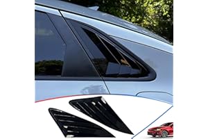MXKANOS Window Louvers, for Kia K5/Optima 2021 2022 2023 2024 2025 2026, Bright Black Side Rear Window Louvers Body Kit Accessories for Cars