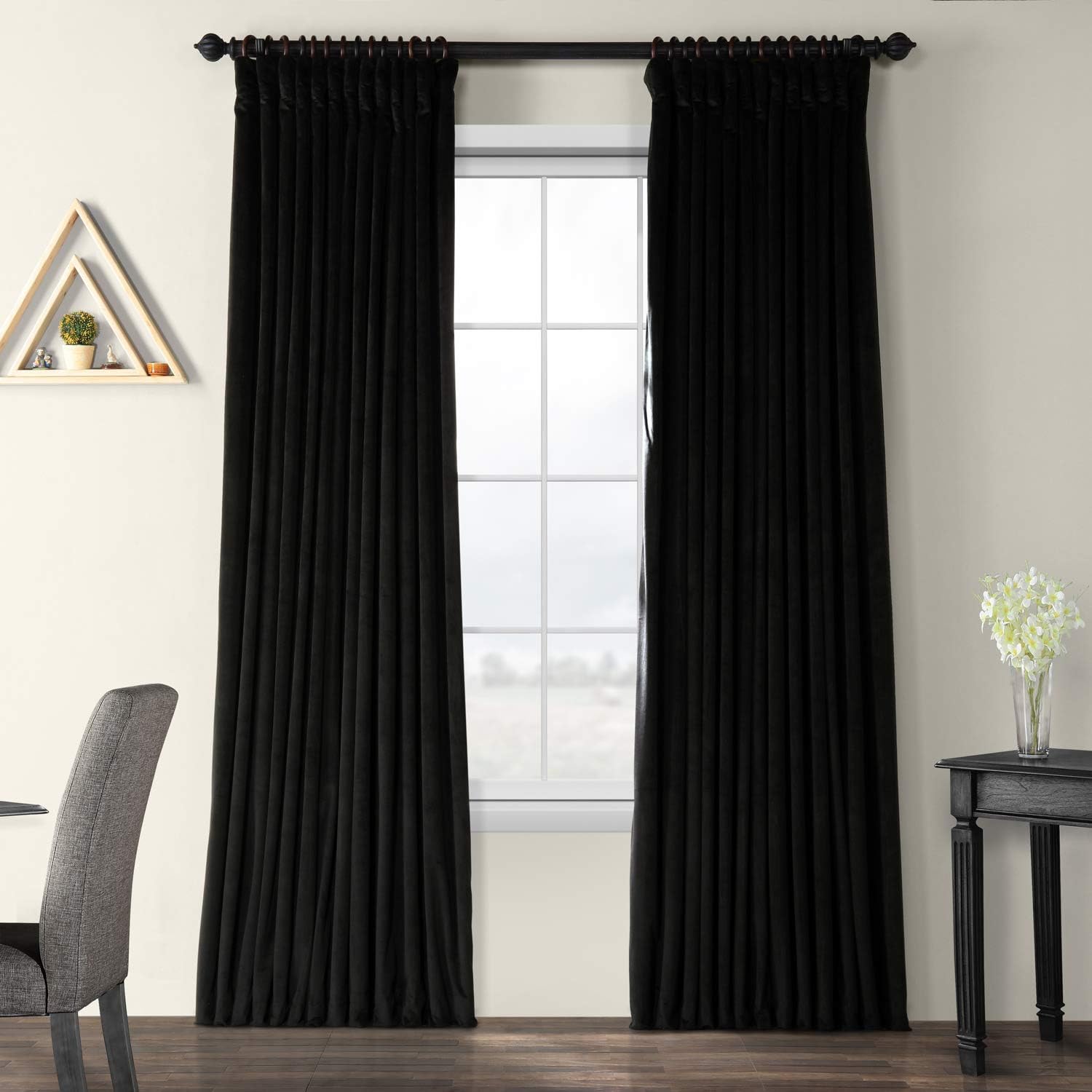 Best Absolute Zero Velvet Blackout Home Theater Curtain Panel