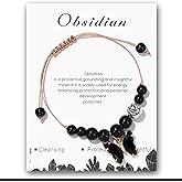 Irregular Healing Crystal Wrap Bracelet for Women Men, Natural Stone Birthstone Adjustable Jewelry,Anxiety Relief Jewelry,Protection Bracelets For Birthday Valentines Day Mother's Day Christmas Thanksgiving Gifts