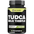 WELBUDA 1000mg Tudca Supplement with Milk Thistle Extract - 60 Vegan Capsules - Support for Immune System, Digestion Health, Body Purification & Brain Health