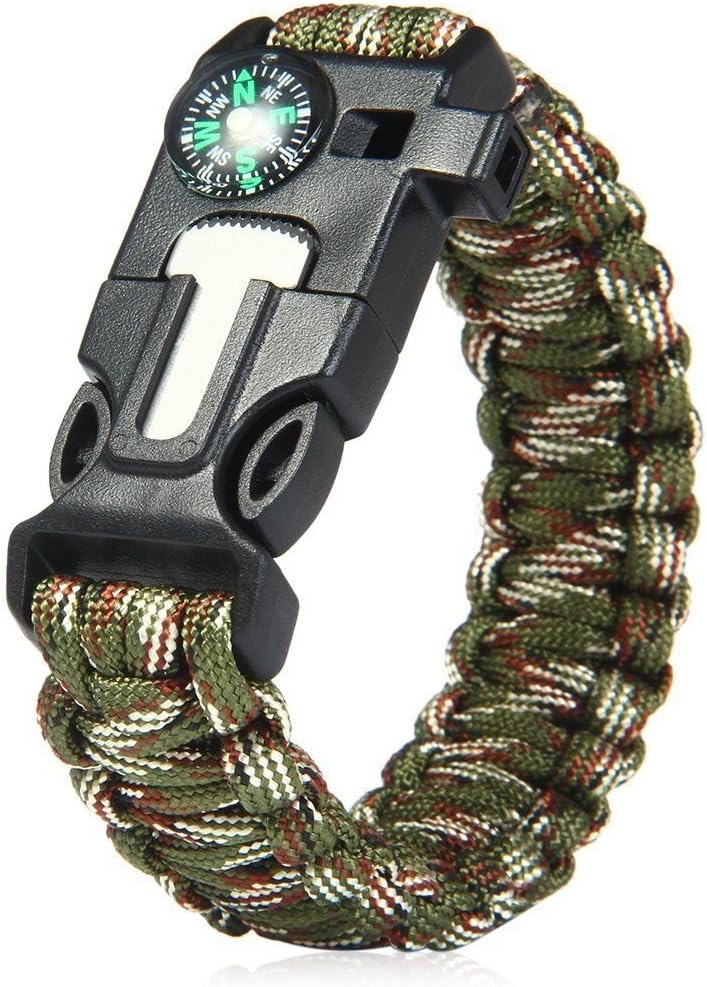 secreto Camoflage 5 in 1 survival paracord bracelet