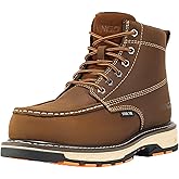 NINGO Steel Toe Work Boots for Men, Puncture Proof & Non Slip Work Boots, Mens Safety Moc Toe Work Shoes with EH Protection, Water & Oil Resistant for Construction, Hunting, Welding