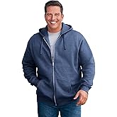 KingSize Men's Big & Tall Fleece Zip-front Hoodie Jacket