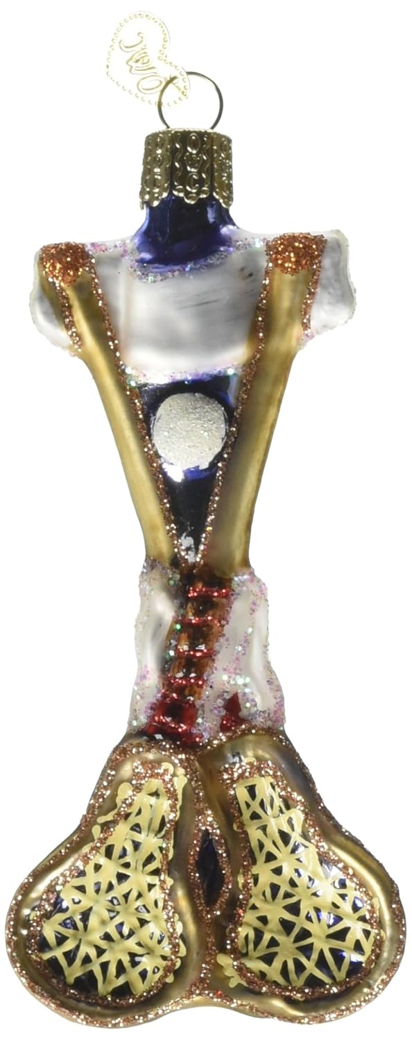 Old World Christmas Ornaments Lacrosse Set Glass Blown Ornaments for Christmas Tree