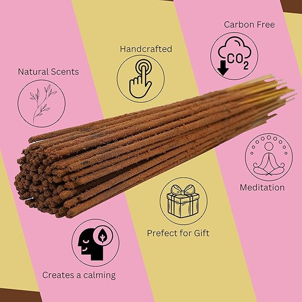 BLESS-FRANKINCENSE-AND-MYRRH 100%-NATURAL-HANDMADE-HAND-DIPPED-INCENSE-STICKS ORGANIC-CHEMICALS-FREE FOR-PURIFICATION-RELAXATION-POSITIVITY-YOGA-MEDITATION THE-BEST-WOODS-SCENT (25 STICKS (40GM))