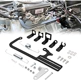 RYANSTAR RACING 304147 Carburetor Throttle Cable Mount Compatible TH350 | Carburetor throttle cable mount kit compatible with TH350, C10 and 700R4 automatic transmissions, fits EZ-EFI cable setups.