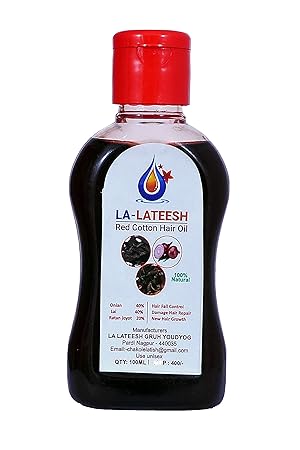 LA - LATEESH Red Cotton Hair Oil
