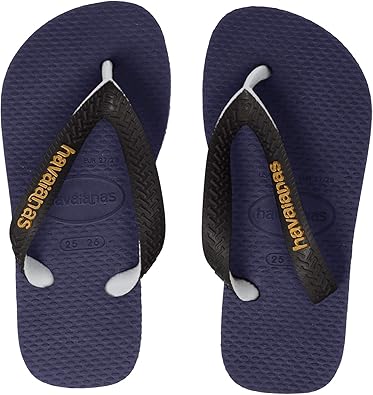 havaianas blue and black