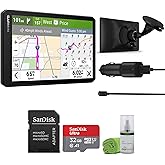 Garmin dēzl OTR720 GPS Truck Navigator 7" Large Display Bundle | For Commercial Truck Navigation | Touchscreen Display | Commercial GPS Navigation | Includes 32GB Memory Card + Cleaning Kit