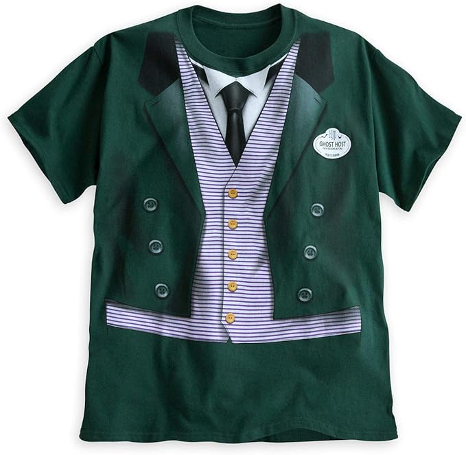 Amazon Co Jp ホーンテッドマンション ゴーストホスト キャストコスチューム ｔシャツ 深緑 ｕｓディズニーストア 並行輸入品 ディズニー アトラクション 服 ｍサイズ相当 ｕｓサイズｓ ホビー