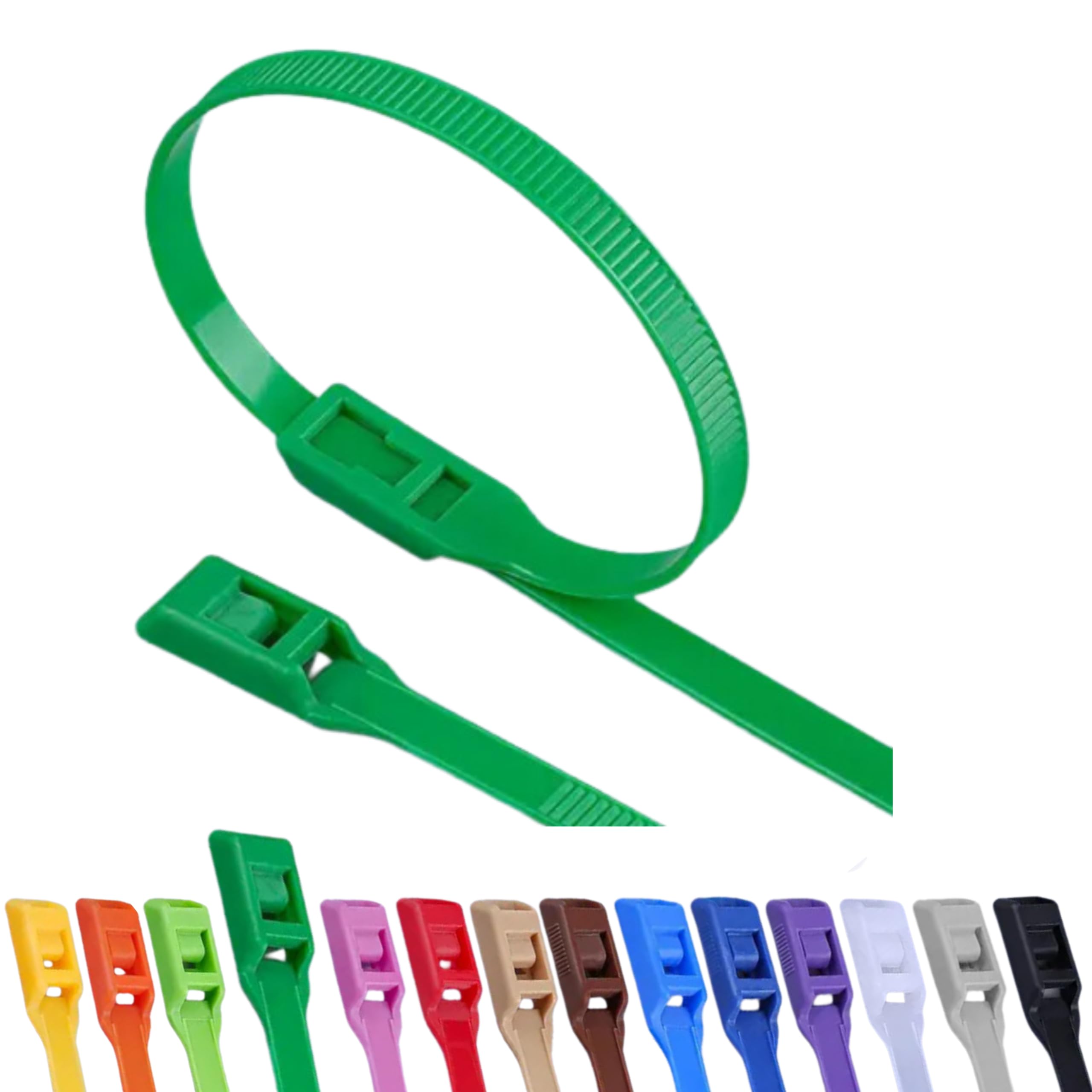 100pcs Flange Flat Head 350x8mm Safe for Playground Bouncy Castles Balls Safety for Children Babies Durable Strong Grip (Green)