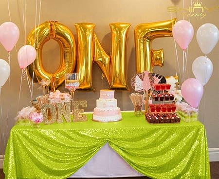 Lime Green Tablecloth 60x120 Inch 150x260cm Lime Green Party