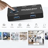 Tsadeer USB KVM Switch 2 PC 4 Port USB 2.0 Peripheral Sharing Selector One view 4