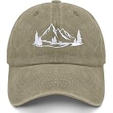 VOUGGIME Mountain Baseball Cap Adjustable Unisex - Lightweight Foldable Outdoor Hat for Hiking & Camping Adventures