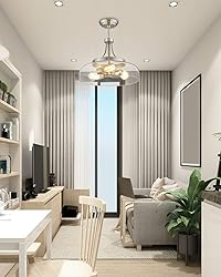 EAPUDUN 3-Light Farmhouse Semi Flush Mount Ceiling