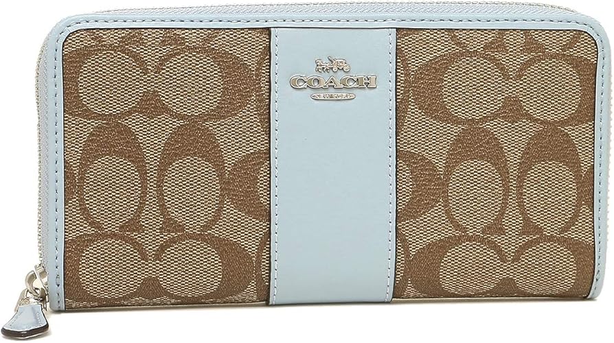 Amazon コーチ 長財布 アウトレット レディース Coach F Svnoq カーキ ブルー 並行輸入品 財布
