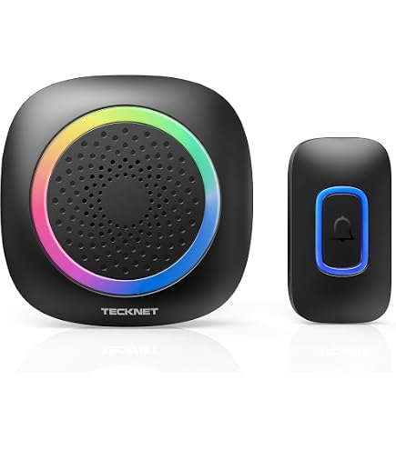 Wireless Doorbell With 2 Receivers – 59 Chimes, 760ft Range, 115dB, IP66, LED Flash, Mute Mode – Great For Hearing-Impaired