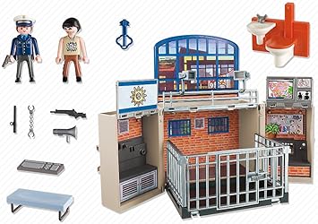 playmobil police station play box