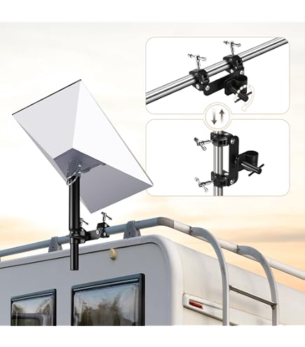 Kit De Montaje De Aluminio Compatible Con Starlink Mini - Abrazadera Ajustable Para Postes, Barandillas Y Escaleras De RV/barco