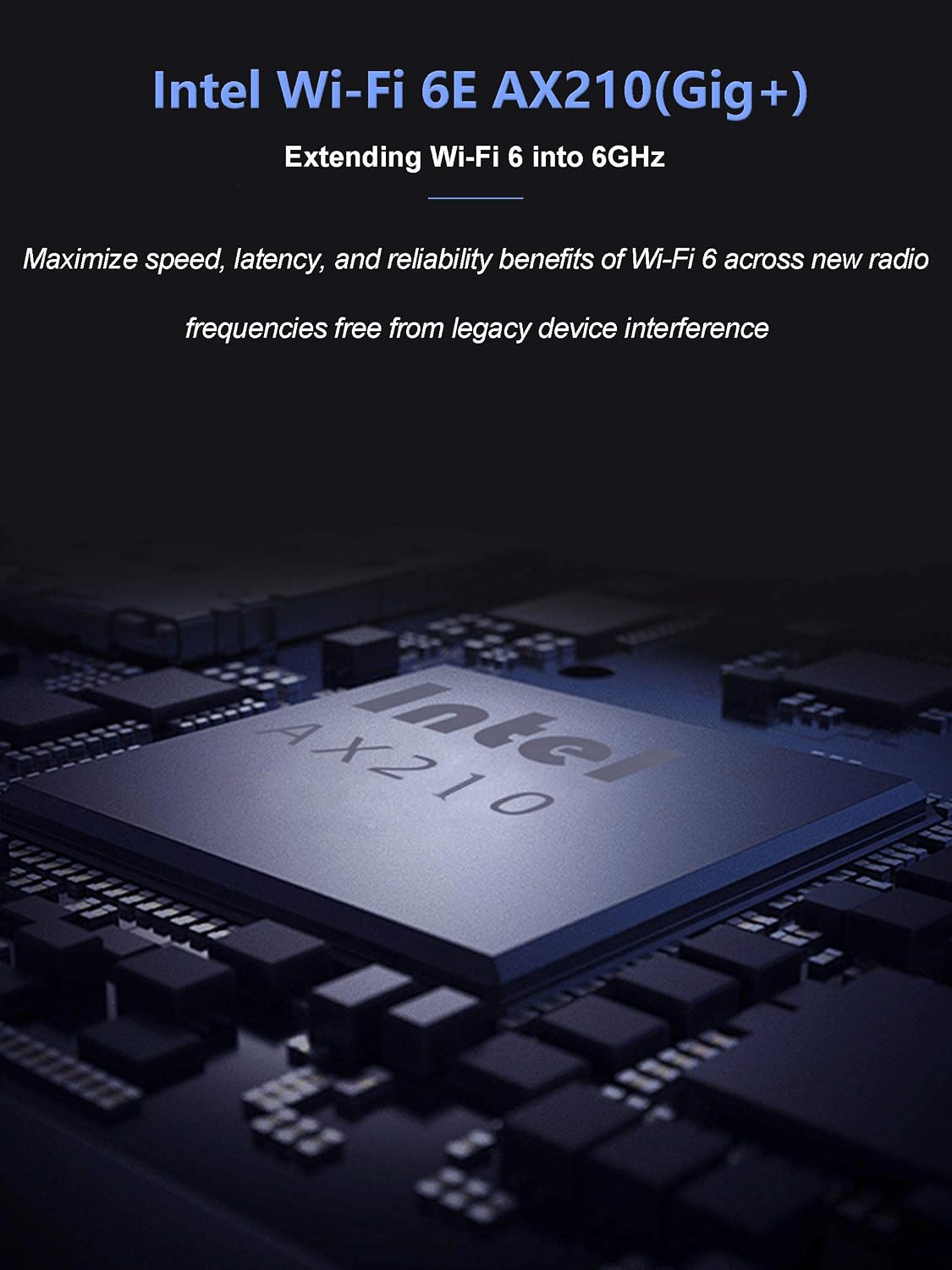 WiFi Card 5374Mbps 6E PCIe WiFi Card, Bluetooth 5.3, Intel WiFi 6E AX210 Chip - Image 3