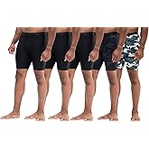 DEVOPS 3 or 5 Pack Compression Shorts Men Spandex Sport Shorts Athletic Workout Running Performance Baselayer Underwear