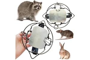 Dddzerong 𝐒𝐦𝐚𝐥𝐥 𝐀𝐧𝐢𝐦𝐚𝐥 𝐓𝐫𝐚𝐩𝐬 Reusable Outdoor Trap Spring Trap 2 Packer Sturdy and Durable Complimentary Wire Suitable for Meadow Woods Orchard Gardens and Many Other scenarios