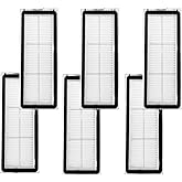 Replacement HEPA Filter Compatible with Roborock Qrevo S/Qrevo Curve/Qrevo Pro/Qrevo Plus/Qrevo MaxV/Qrevo Edge Robot Vacuum Cleaners, 6 Pack High Efficiency Filters