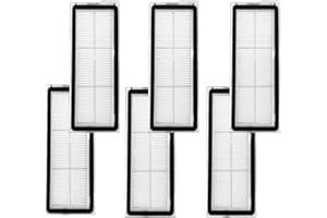 SONIICMOMO Replacement HEPA Filter Compatible with Roborock Qrevo S/Qrevo Curve/Qrevo Pro/Qrevo Plus/Qrevo MaxV/Qrevo Edge Robot Vacuum Cleaners, 6 Pack High Efficiency Filters