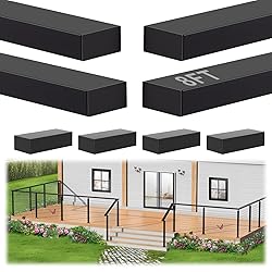 Gyykzz 8FT Stainless Steel 304 Handrail Black