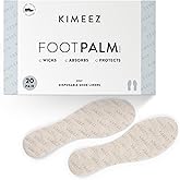 KIMEEZ FOOTPALM Disposable Shoe Liner for Sweaty Feet Pre-Cut No Show Sock Insert for Women & Men Moisture Wick No Slip No Stink Barefoot Shoe Insert Ultra Thin Shoe Insole 20 PAIRS (US W12 / M10)