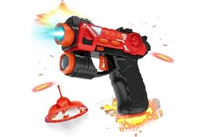 JOYGIFT Flying Toy Drone Target, Infrared Shooting Toy with Mini LED Flying Target Drone with Fun LED Effects, Sounds and 4 Toy Modes, Birthday Gift for Boys and Girls Ages 6, 7, 8, 9, 10, 11, 12 (Red)