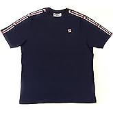Fila Men's Heath F Box Tape Tee Peacoat/Chinese Red/White L