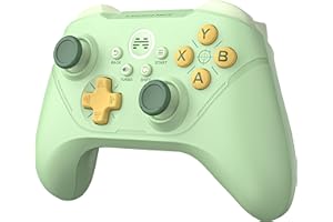 BEITONG Asura 2 Pro PC Gaming Controllers 2.4G Wireless Dual Vibrate Gamepad Joystick For Windows 7 8 10 11 Android TV Steam Simulater,Mechanical Keys/Hall Effect Trigger (Avocado)