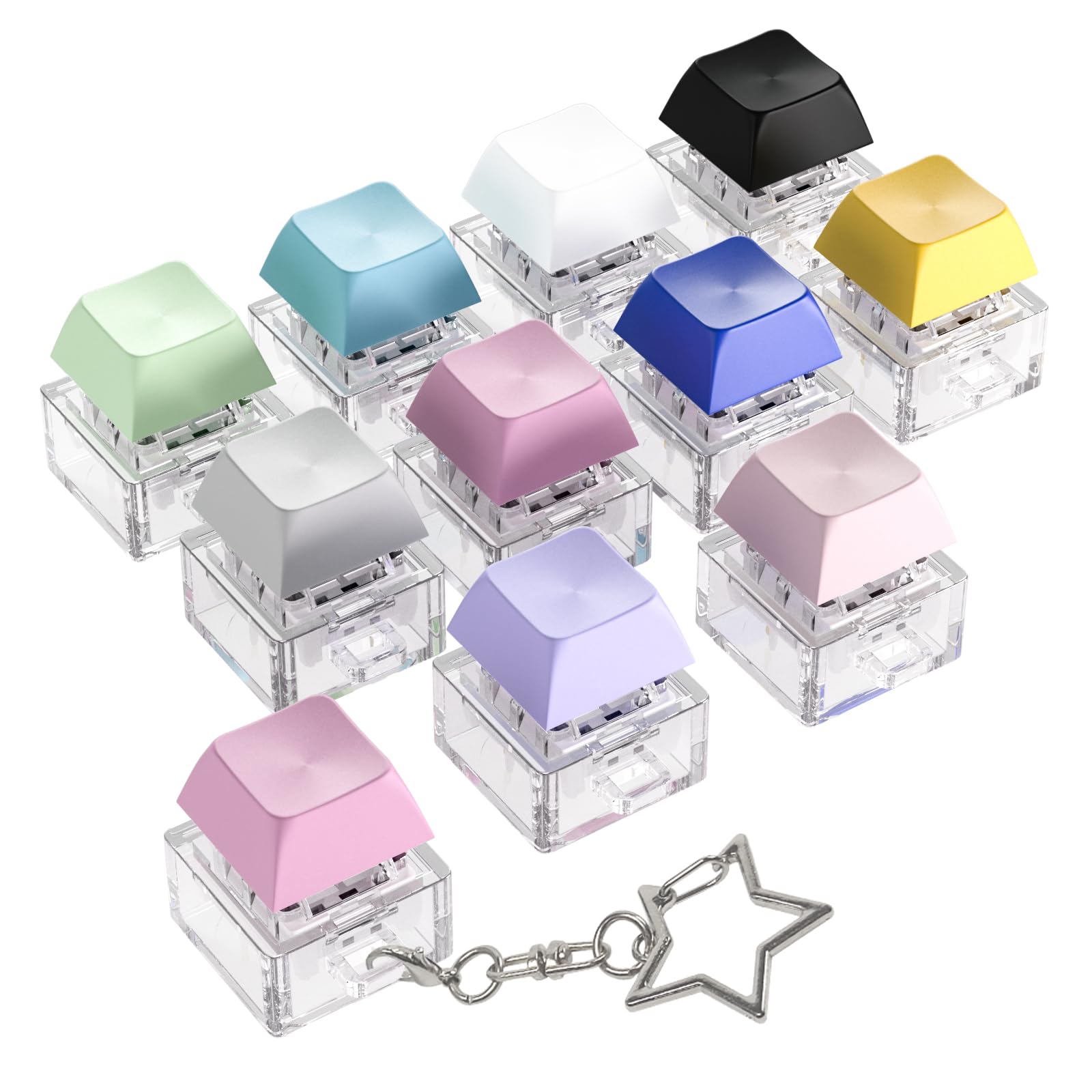 YIMAGUJRX Colorful 10 Pcs Keyboard Fidget