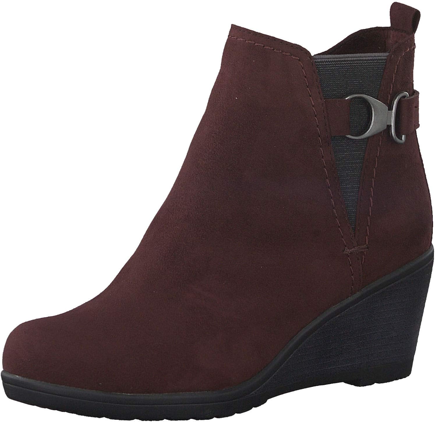 marco tozzi burgundy ankle boots