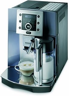 De&#39;Longhi Perfecta ESAM 5500.S Kaffeevollautomat (1,8 l, Digitaldisplay, Integriertes Milchsystem, Kegelmahlwerk, 13-stufiges Mahlwerk, Herausnehmbare Brühgruppe, 2-Tassen-Funktion) silber