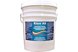 Quality Chemical Rinse All/Commercial Industrial Grade Rinse Aid/Dishwasher Rinse Aid Liquid, heat and cool dry Finish/Rinse Agent Dishwasher/Leave Dishes Spotless 640 oz (Pack of 1)