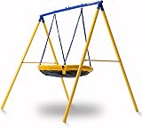 ZERO GRAVITY UFO Swing Set with Metal Frame Garden Play for Up To 2 Children view 2