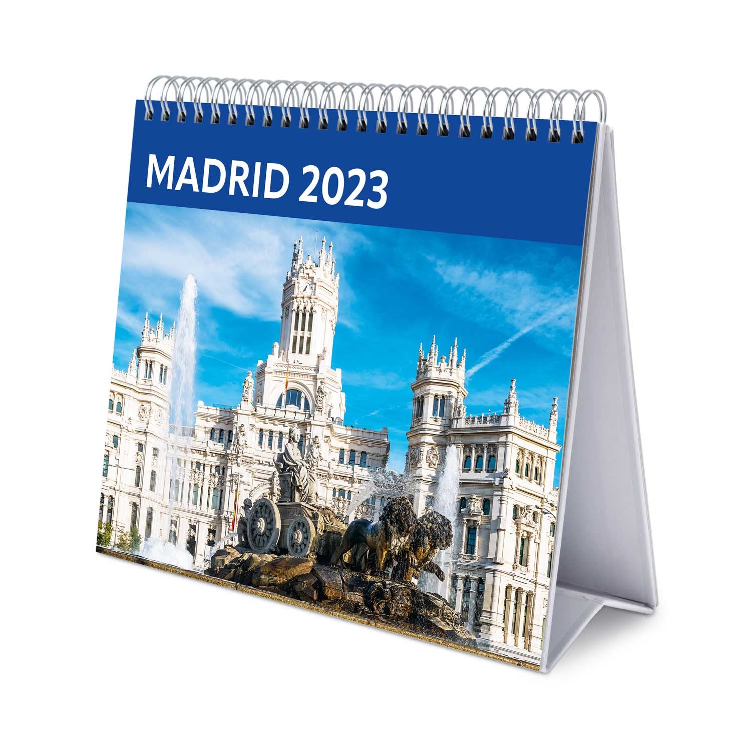 Grupo Erik Official Madrid Calendar 2023 - Desktop Calendar 2023-7 x 8 inches / 18 x 20 cm - Travel Desk Calendar 2023-12 Month 2023 Planner - Travel Calendar 2023 (CS23029)