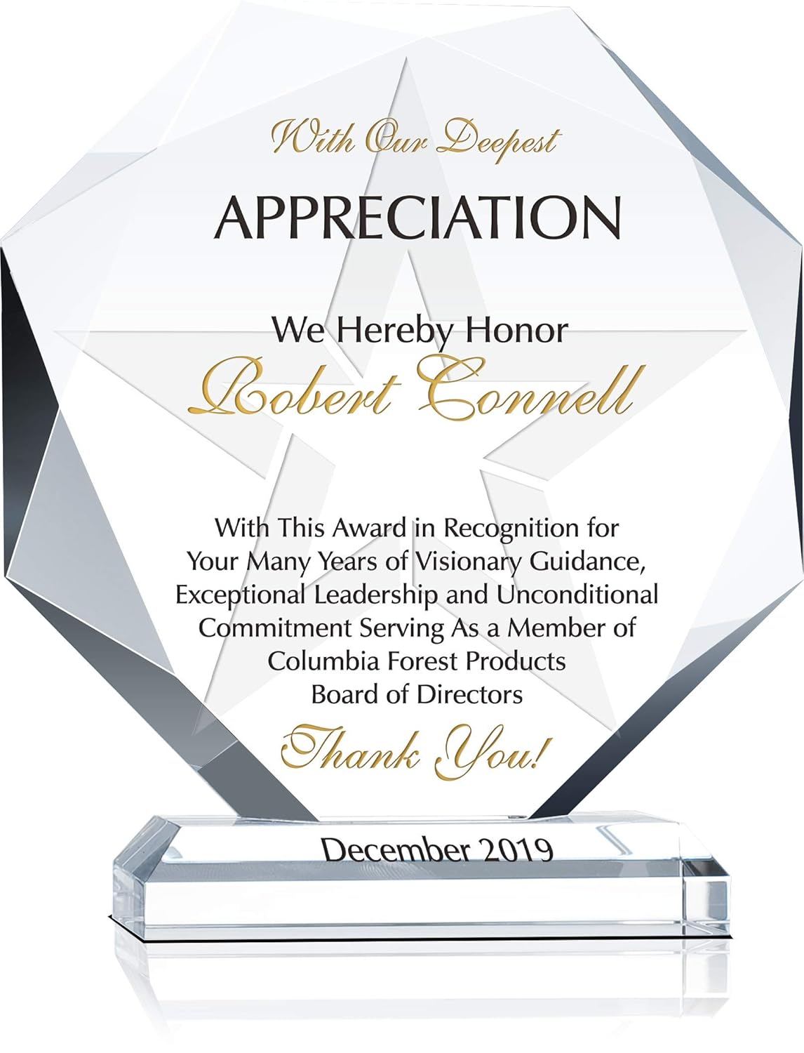 Executives And Member Board For Gift Away Going Gift Retirement Gift Farewell Gift You Thank Personalized Unique Plaque Award Appreciation Director Of Board Crystal Engraved Custom M 6 5 Plaques Shop Online