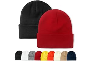 PFFY Unisex Beanie Hats for Men Women Knit Winter Beanies