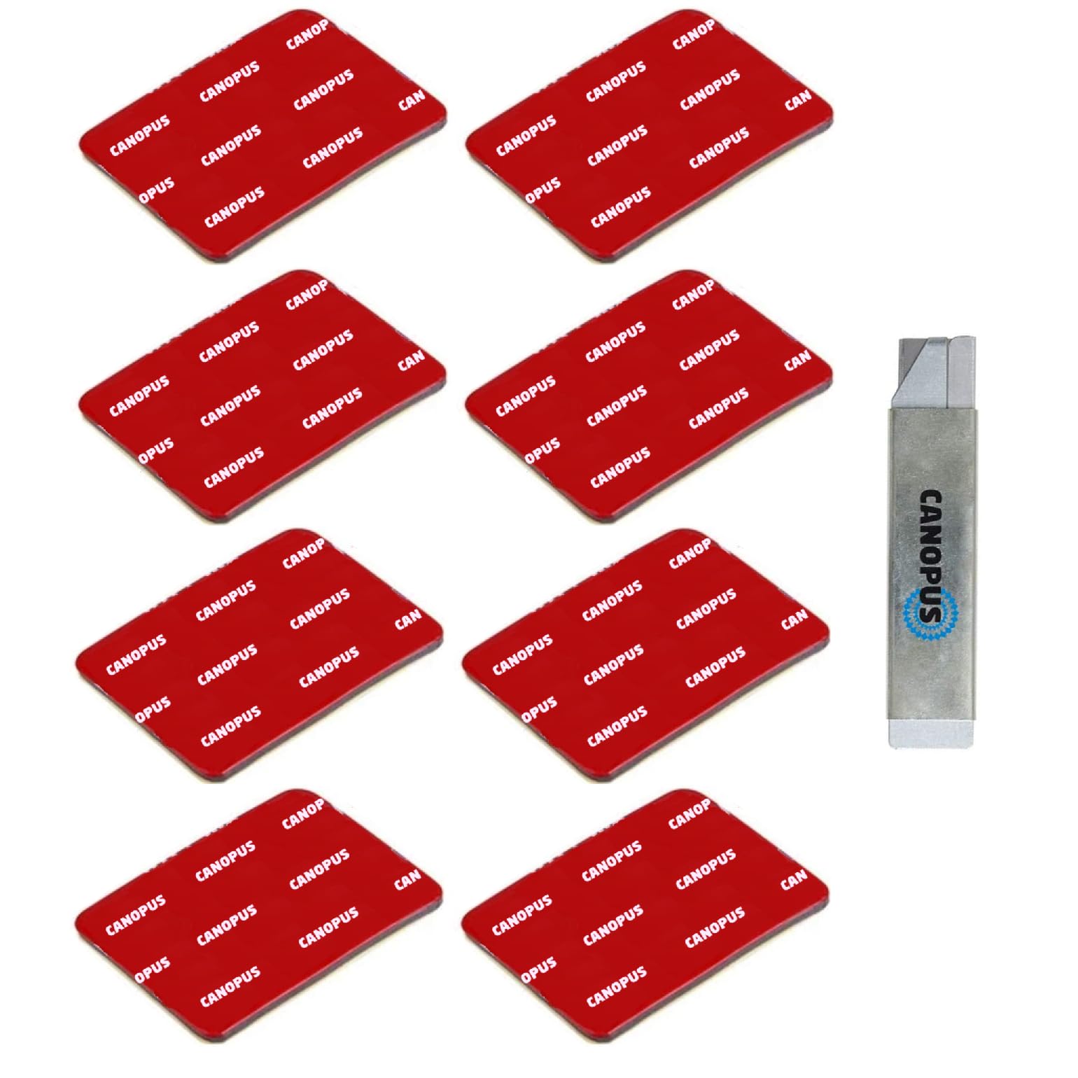 CANOPUS Professional Dash Cam Sticky Pads, 8 pcs, Double Sided, Waterproof Helmet Mount Replacement, for Dash Cam, Action Camera Mounts, Number Plates